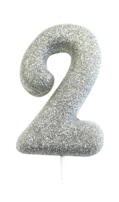 Kakelys - Nummer 2 - Glitter Sølv