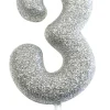 Kakelys - Nummer 3 - Glitter Sølv