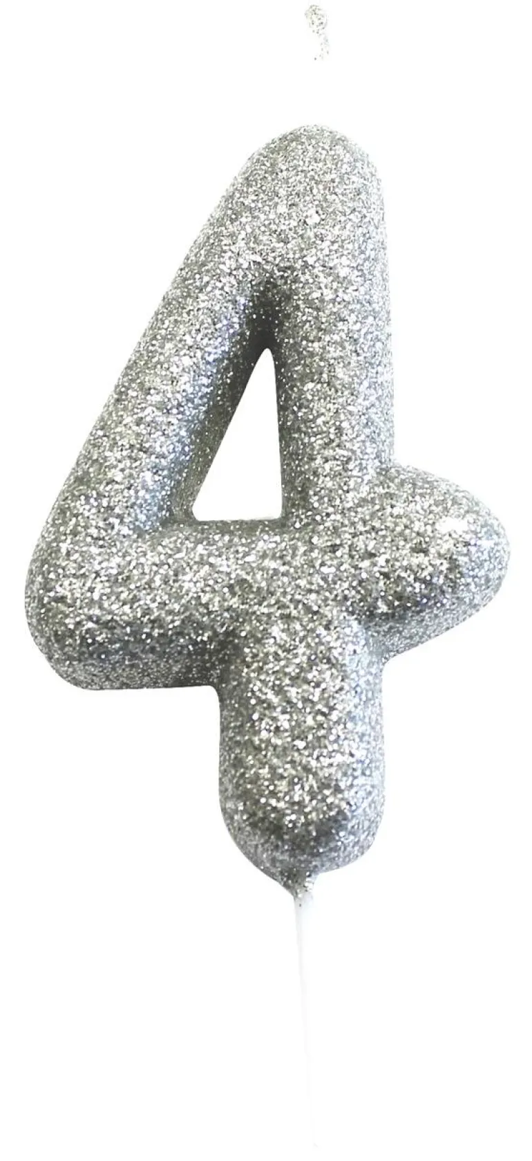 Kakelys - Nummer 4 - Glitter Sølv