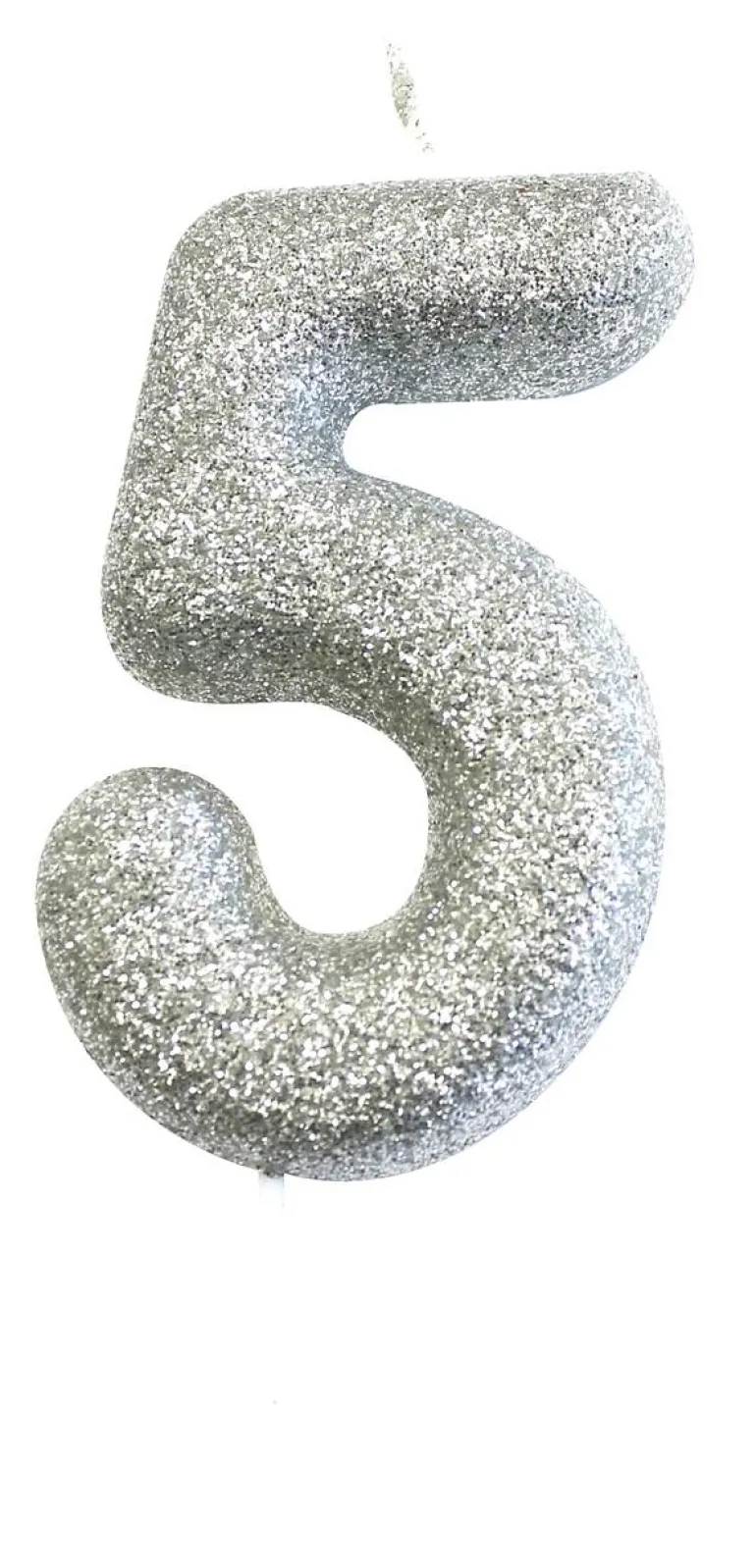 Kakelys - Nummer 5 - Glitter Sølv