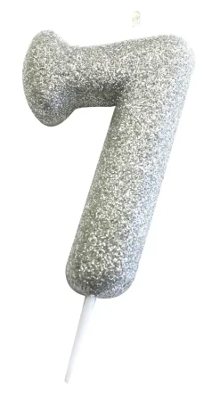 Kakelys - Nummer 7 - Glitter Sølv