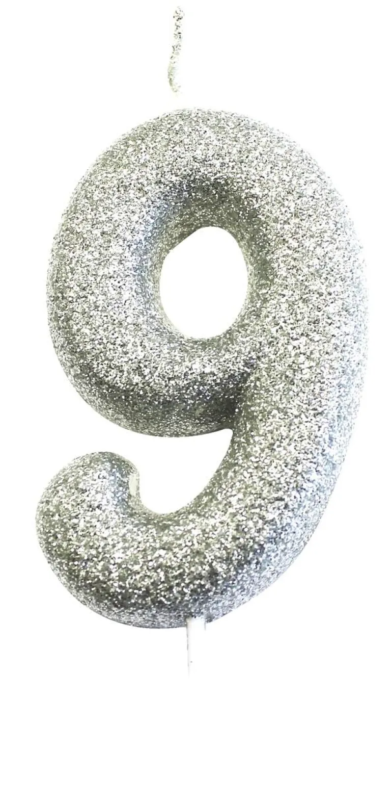 Kakelys - Nummer 9 - Glitter Sølv
