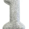 Kakelys - Nummer 1 - Glitter Sølv