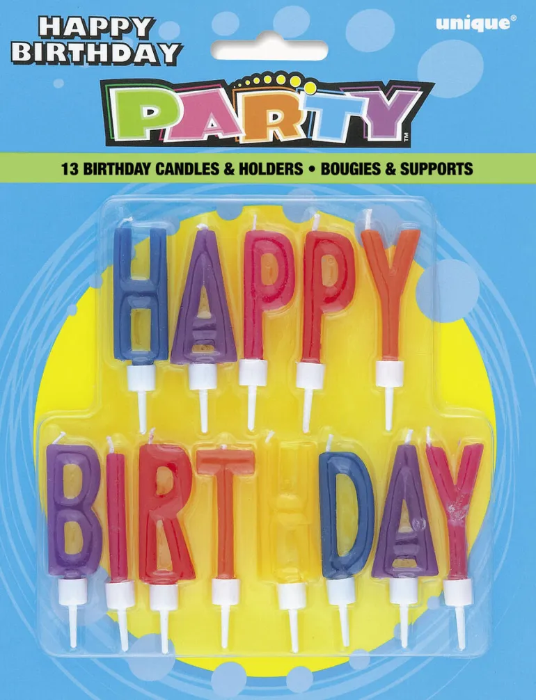 Kakelys og Holdere - "Happy Birthday"