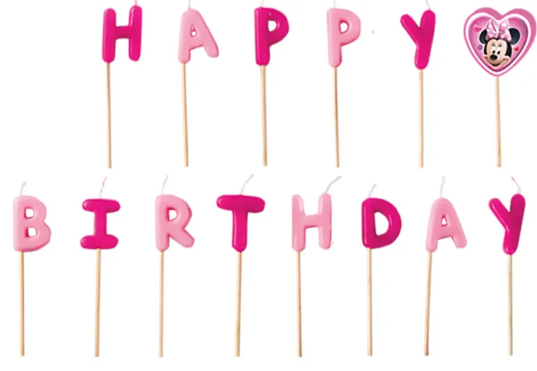 Kakelys Pinne - Minni - "Happy Birthday"