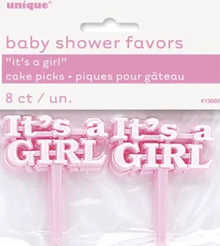 Kaketopper Pick - Babyshower It's A Girl