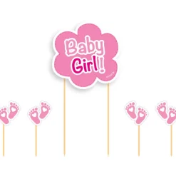 Kaketopper Pinne - Baby Girl Babyshower