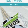 Kaketopper på Pinne - 3D Fotball