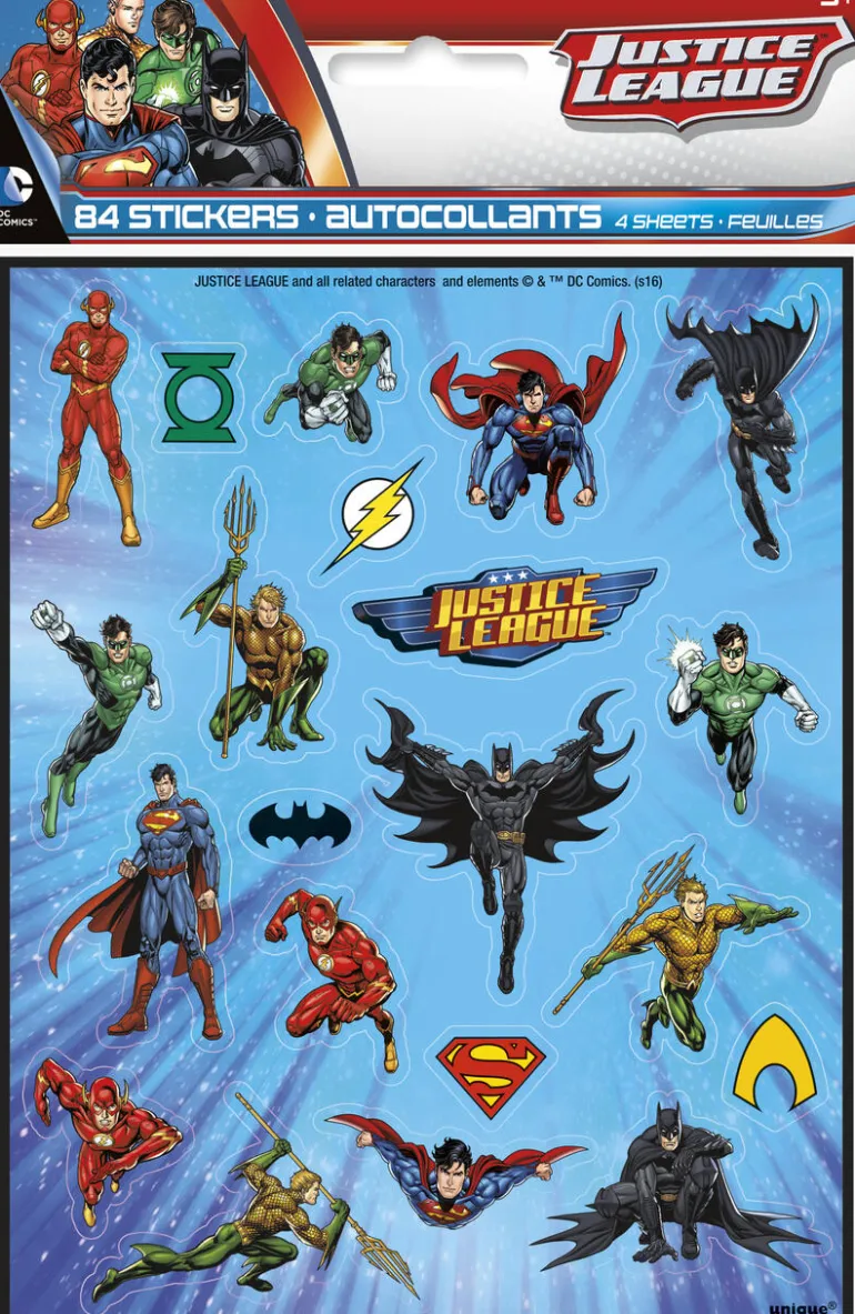 Klistremerke-ark - Justice League