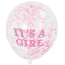 Konfettiballonger - Baby Shower Girl