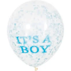 Konfettiballonger - Baby Shower Boy