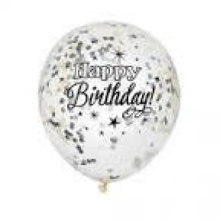 Konfettiballonger - Bursdag - Glitter