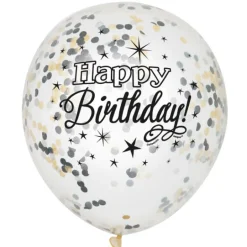 Konfettiballonger - Bursdag - Glitter