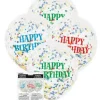 Konfettiballonger - Happy Birthday