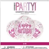 Konfettiballonger - "Happy Birthday"