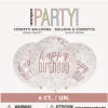 Konfettiballonger - "Happy Birthday"