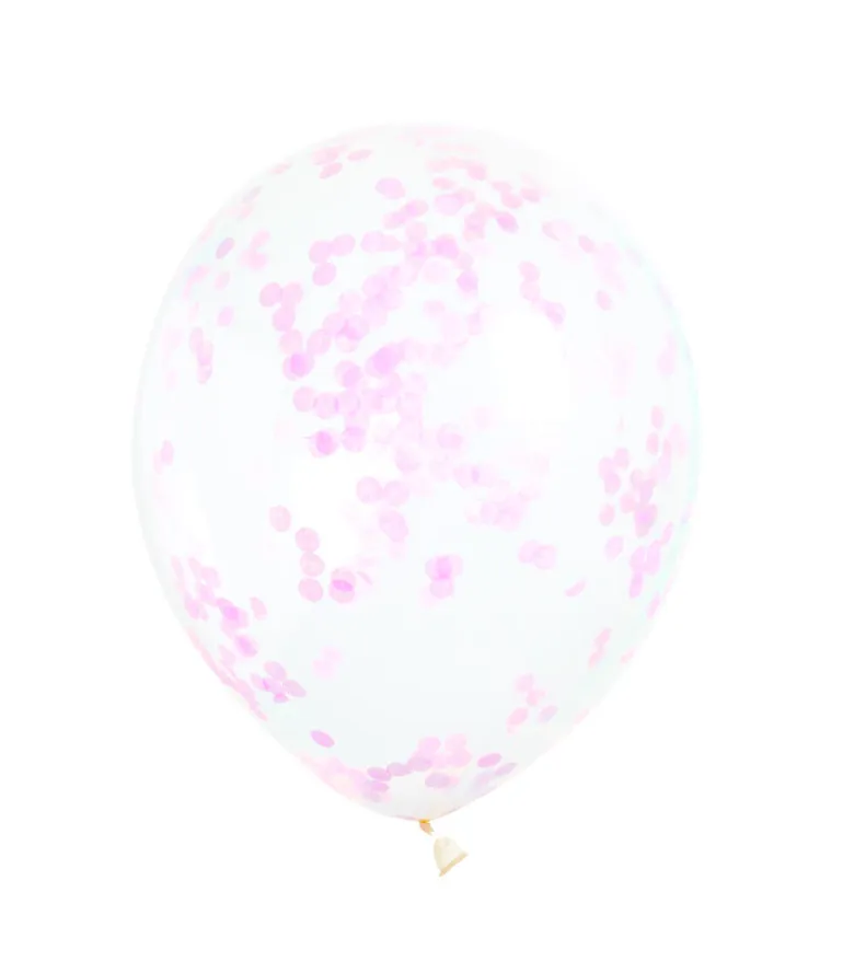 Konfettiballonger - Lys Rosa