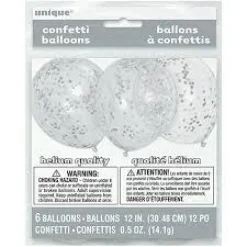 Konfettiballonger - Sølv