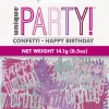 Konfetti - Happy Birthday - Rosa & Sølv