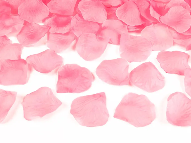 Konfetti - Roseblader - Lys Rosa