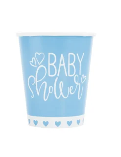 Kopper - "Baby Shower"  - Blå Hjerter