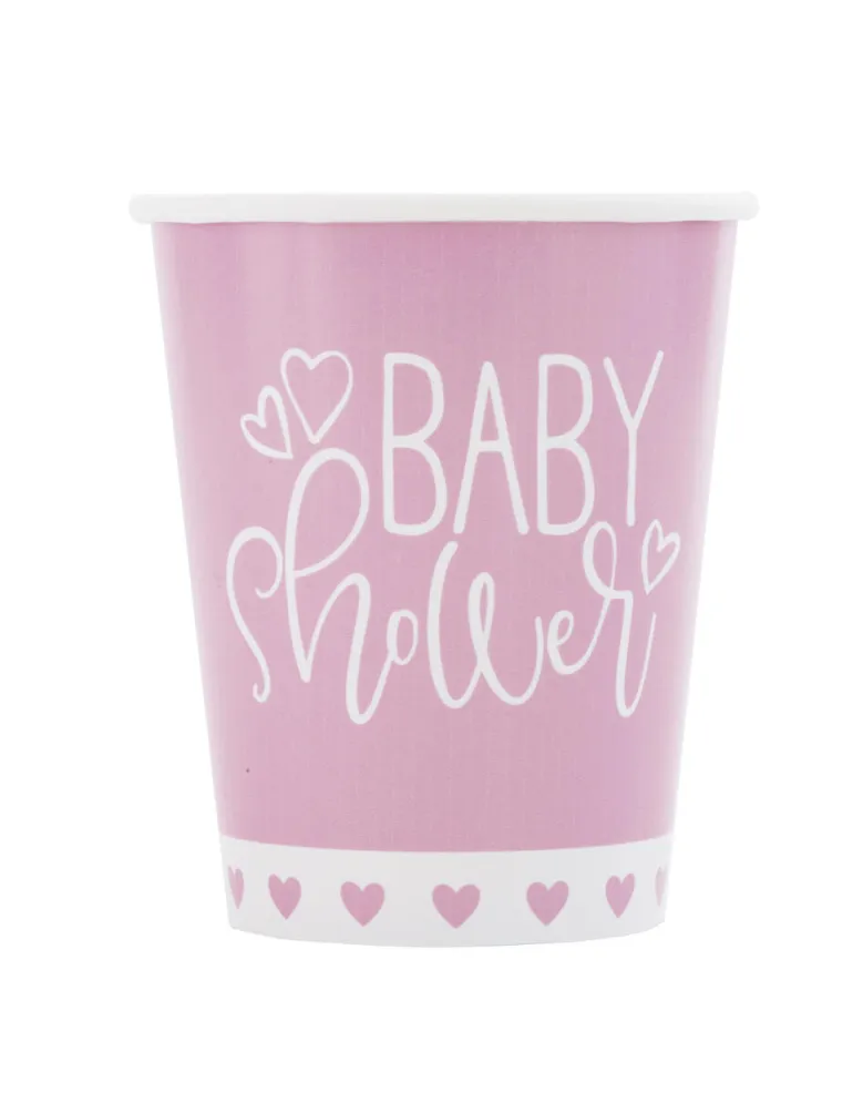Kopper - "Baby Shower" - Rosa Hjerter