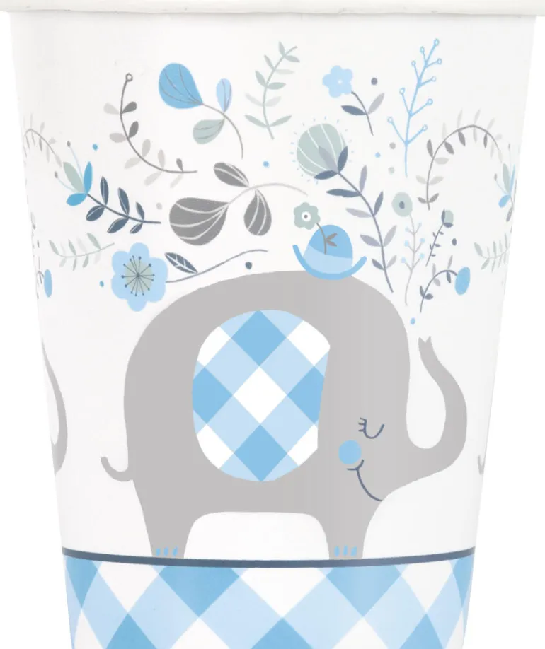 Kopper - Babyshower Umbrellaphants - Blå