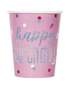 Kopper - "Happy Birthday" - Rosa og Sølv
