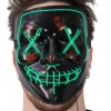 LED Maske - Horror - Grønn