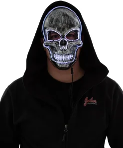 LED Maske - Skalle - Hvit
