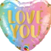 Love You Pastel Ombre & Hearts