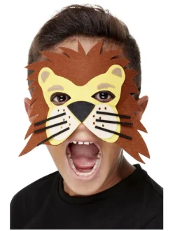 Løvemaske i filt