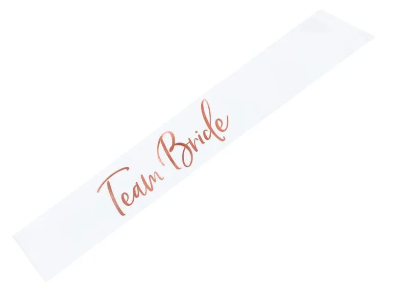 Magebånd Sash - "Team Bride"