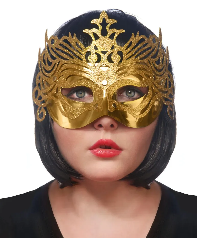 Maske - Gull Ornament - Plast