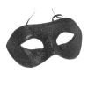 Maske - Sort Glitter