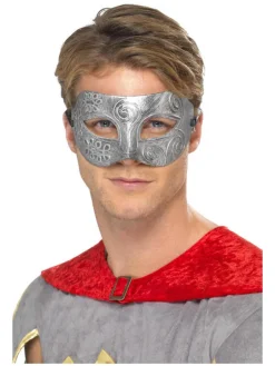 Maske - Venezia - Sølv Metallic