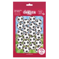 Mini fotball kakeskilt i spiselig papir