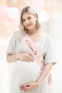 Mom to Be - Lys rosa ordernsbånd