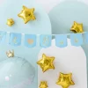"Oh Baby" banner m/tassels - Lys Blå