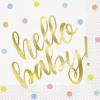 Papirservietter - Hello Baby - Folie
