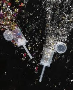 Party Poppers - Konfetti Gull og Sølv