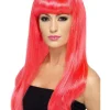 Parykk - Lang Lugg - Neon Rosa