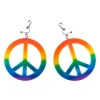 Peace - Rainbow øredobber