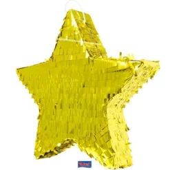 Pinata - Stjerne - Folie, Gull
