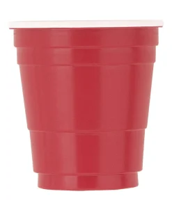 Plast Rød Shotteglass