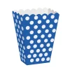 Popcorn Box - Blå Dots