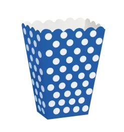 Popcorn Box - Blå Dots