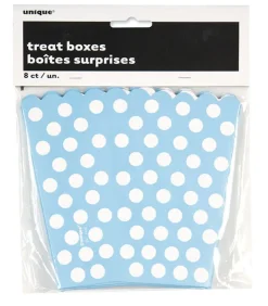 Popcorn Box - Lys Blå Dots