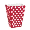 Popcorn Box - Rød Dots
