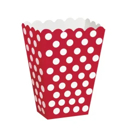 Popcorn Box - Rød Dots